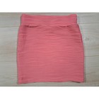 Wet Seal Coral Pink Textured Wavy Bandage Mini Skirt Bodycon Size Xs
