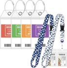 Carnival Luggage Tag Holders 4pk   Lanyards 2pk  Blue   White