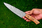 Custom Hand Made Damascus Chef Knife Kitchen   Hand Forged Damascus Steel 2855