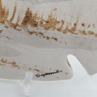 Hand Painted Beach   Ocean   Sand Dunes Scene 5  X 4 75    - Signed