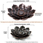 Garmoly Large Incense Holder For Sticks Anti-ash Spilling  Brass Lotus Incens   