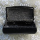 Antique Victorian Era Papier Mache Black Lacquer Snuff Box Mother Of Pearl Inlay