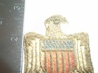Antique 19th Century Us Army Officer Bullion Embroidered Eagle Patch Insignia
