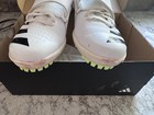 Adidas Jumpstar Track   Field Jump Shoes White green Men   s Size 9