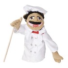   al Dente  With Detachable Wooden Rod Pretend Play Pepe Chef Puppet