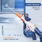 Electric Rapid Fire Water Rifle Continuous Automatic Squirt Gun Adults Kids 32ft
