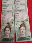 Lot Of 10 Venezuela Unc 5000 Bolivares Bs 2017 