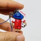 Coca Cola Pb Paddington Bear Figure Strap Cord Soccer Ball Keychain Mini Charm