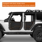 Offroad Tube Half Doors  Rear View Mirrors For Jeep Wrangler 2007-2018 Jk 4-door