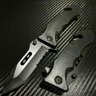 8   black Military Tactical Combat Spring Assisted Open Blade Folding Pocket Knife