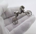 Vintage Italian Handmade Genuine Silver Toy Horse Dollhouse Miniature Figurine