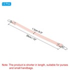 2 Pcs Leather Purse Handle Strap 10  Purse Strap Diy Replacement Light Pink
