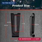 2 Pack Kydex Belt Clip Knife Belt Clip Tactical Belt Buckle Professional Metal H