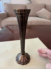 Vintage The Bombay Company 8  Brass Vase Made In India Unpolished Patina 