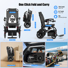 36lb Foldable Electric Wheelchair Intelligent 350lb All Terrain Fda Lightweight