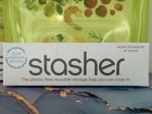 2x Stasher Reusable Silicone Sandwich Size Food Storage And Reheat Bags