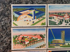 Lot Of 7 1939 1940 New York World s Fair Color Postcards Fairgrounds Buildings