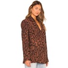 Weworewhat Brown Snake Print Blazer