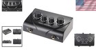 Compact 2-channel Karaoke Mixer With Dual Mic Inputs   Tone Control - Black