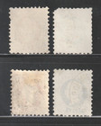 Austria  1874-1880  Scott  s 34-37  Used  4 Different  Short Set