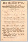 Diamond Dyes Victorian Trade Card Woman Teaches  class In Economy 