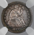 1845 H10c Liberty Seated Silver Half Dime Ngc Unc Details Cleaned  8404748-025