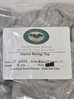 Lt Gray Heartland Ranch Alpaca Roving top Wool 4oz Spinning Weaving Felting
