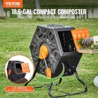 18 5 Gallon Octagonal Compost Tumbler With Sliding Lid Steel Frame Uv Resistant
