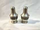Vintage Konge Tinn Royal Pewter Salt   Pepper Shakers Made In Norway Mcm