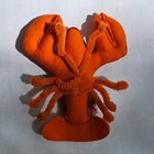 Steiff Lobster Crabby Toy  Vintage Slightly Used With Name Tag