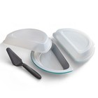 Pampered Chef Half Pie Pan   Server Set Brand New Item 101386