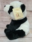 Miyoni Aurora Plush Panda Bear Stuffed Animal Beanbag Black White Soft 9  New