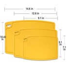 Silicone Thick Cutting Boards Mats Set Of 3pcs Foldable   Flexible Design Jui   