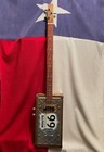 Cigar Box Guitar  Route 66  3 String  Electric Pickup  Tejas Cbg Co  