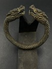 Collection Of Chinese Tibetan Bronze Dragon Head Bracelet 