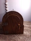 Handmade Small Animal Pet Carrier Cage Wooden  Metal Wire 11   13 5   20 