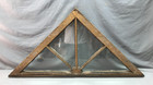 Antique 4 Lite 24x47 Peaked Transom Window Shabby White Old Vtg Chic 1373-24b
