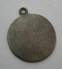 Antique Seated Liberty Half Dime Love Token Silver Charm Fancy Engraved Initials
