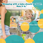 Premium Baby Shopping Cart Cover   High Chair Seat Protector - Universal Fit    