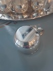 Vtg Oneida Silver Plate Punch Bowl Du Maurier Platter 12 Cups Ladle Used No Box