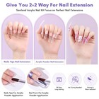 Saviland Acrylic Nail Kit With Drill  15g White Pink Clear Acrylic Powder And Li