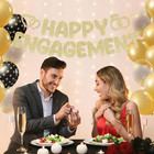 Pre-strung Engagement Party Decorations glitter Happy Engagement Banner engaged