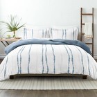 Reversible Pattern 3pc Duvet Cover Soft Easy Care Wrinkle Free By Kaycie Gray