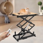 Electric Scissor Lift Table Hydraulic 140lbs Capacity Adjustable Height Foldable