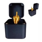 Middle Finger In A Box Gag Gift Funny Prank Ring Box Desk Decor Joke Toy Present