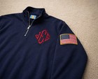 New Je Quarter Zip Sweater Blue Usa 1 4 Zip Jee Sweatshirt Usa Seller Size 2xl