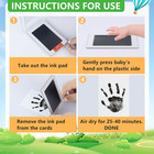 6-pack Newborn Baby Inkless Hand And Footprint Kit  Ink Pad Paw Print Kit For   