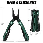 Flissa 16-in-1 Multi Tool Pliers Stainless Steel Multitool Pocket Knife W pouch