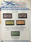1930-1934 Us Airmail Stamp Collection On White Ace Album Page - C18 Zeppelin Cop