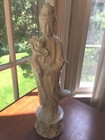 Antique Chinese White Porcelain Guanyin Large Statue   14 1 2  Tall